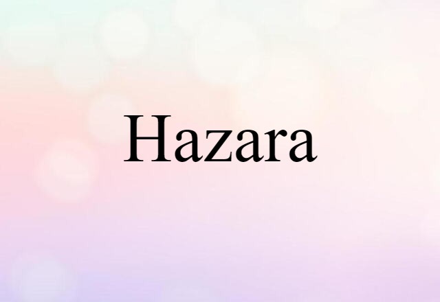 Hazara