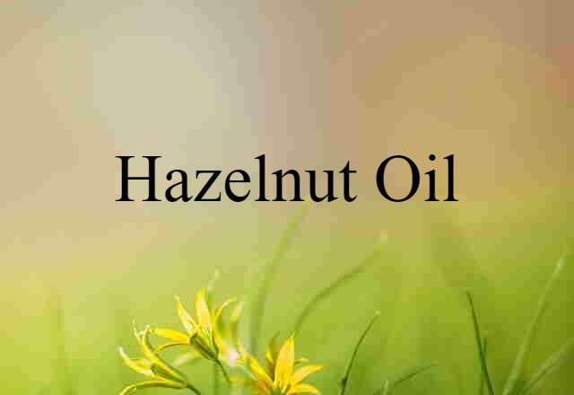 Hazelnut Oil (noun) Definition, Meaning & Examples