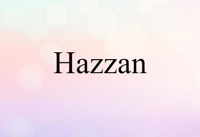 hazzan