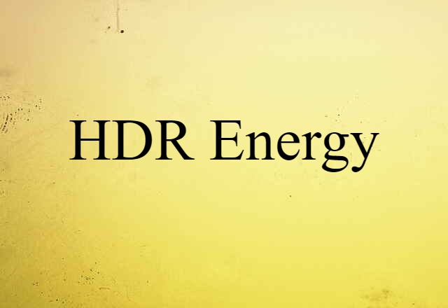 HDR Energy (noun) Definition, Meaning & Examples