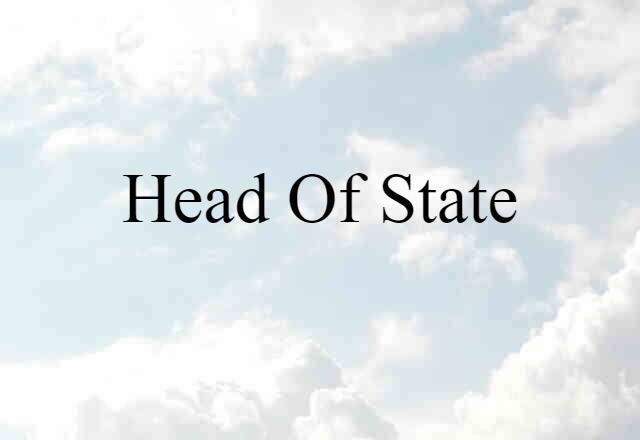 head of state