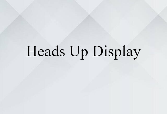 heads-up display