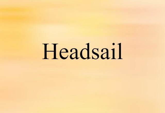 headsail