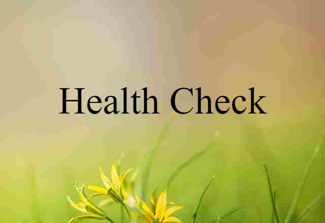 health check