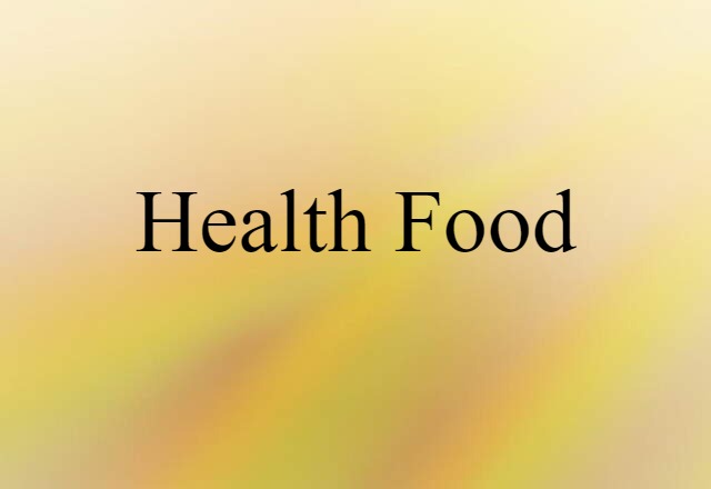 health food