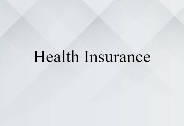 health insurance