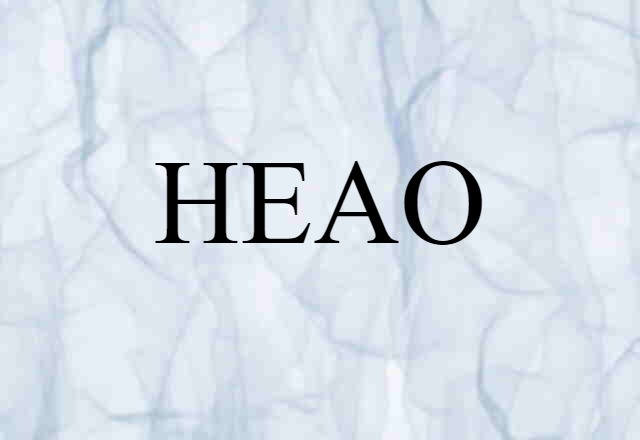 HEAO (noun) Definition, Meaning & Examples