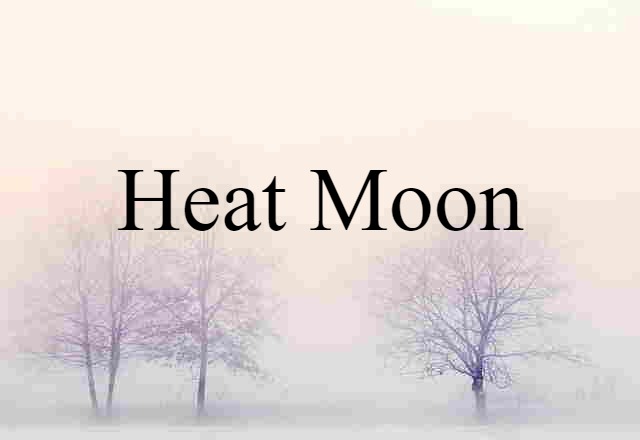 Heat Moon (noun) Definition, Meaning & Examples