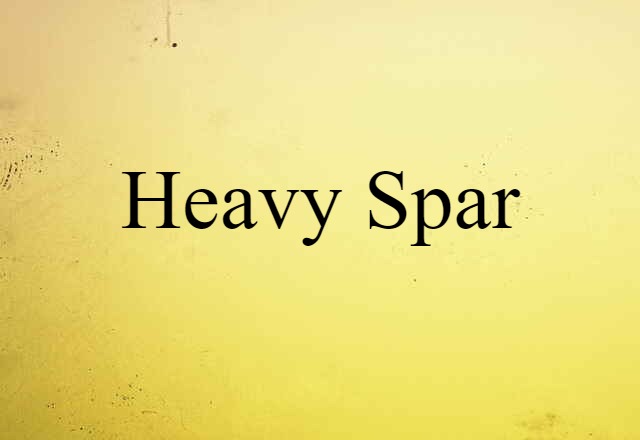 heavy spar