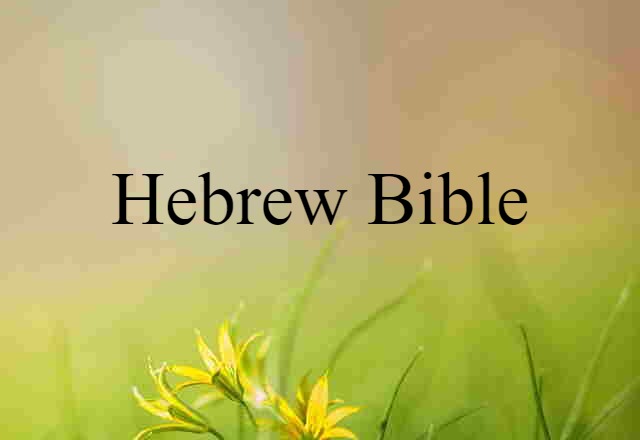 Hebrew Bible