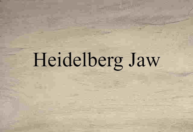 Heidelberg jaw