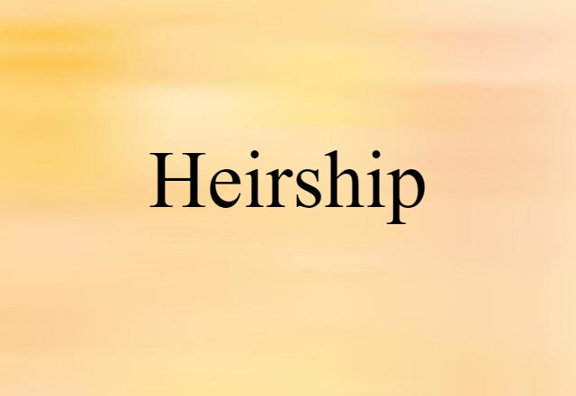 heirship