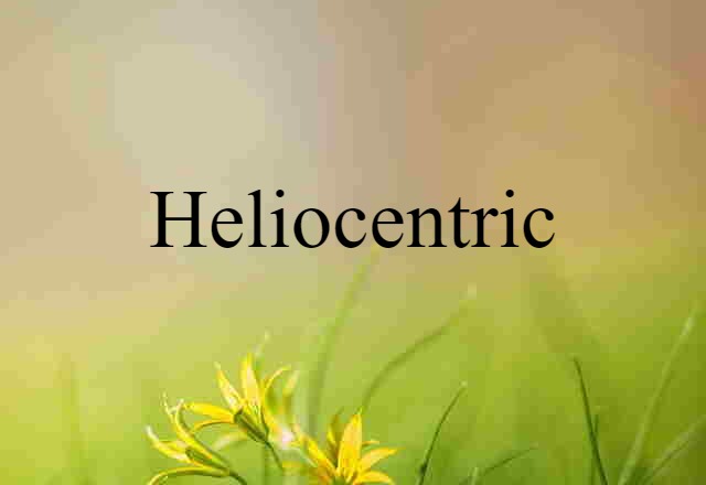 Heliocentric (noun) Definition, Meaning & Examples