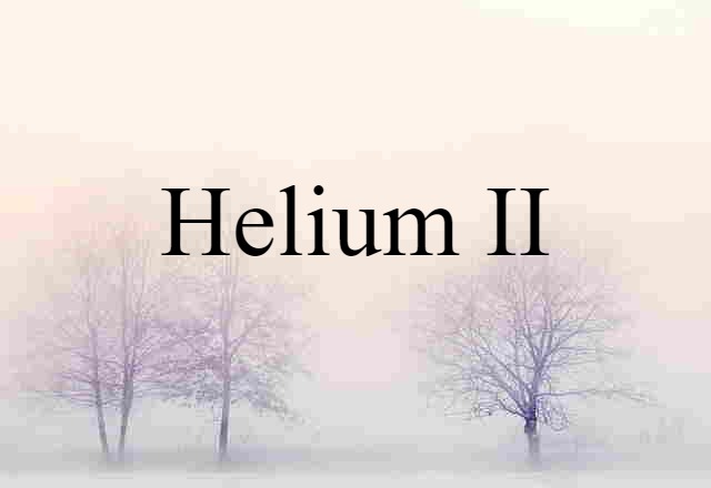 helium II