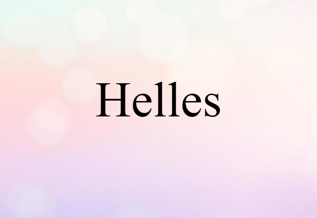 Helles (noun) Definition, Meaning & Examples