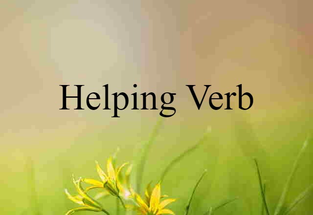 helping verb