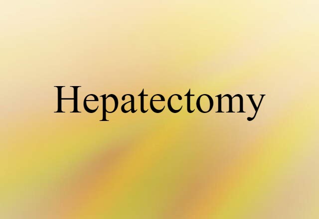 hepatectomy