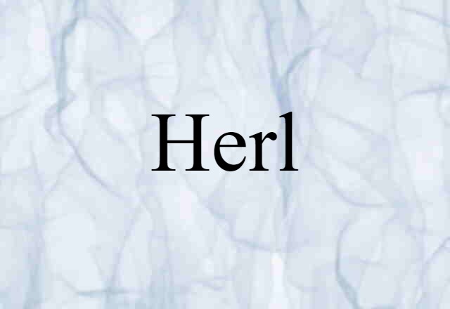 Herl (noun) Definition, Meaning & Examples