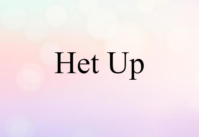 Het Up (noun) Definition, Meaning & Examples