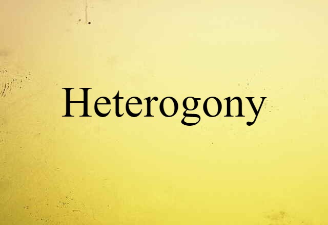 heterogony