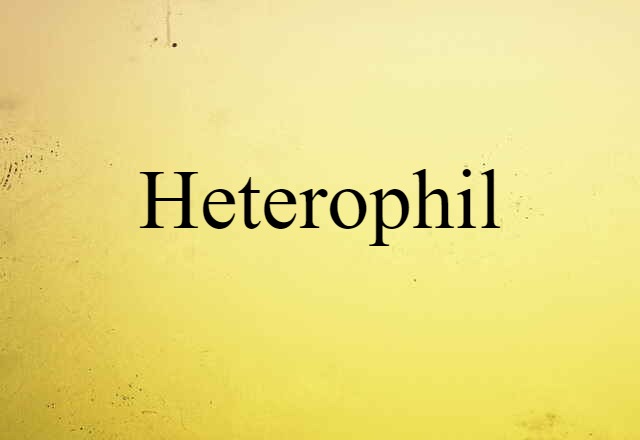 Heterophil (noun) Definition, Meaning & Examples