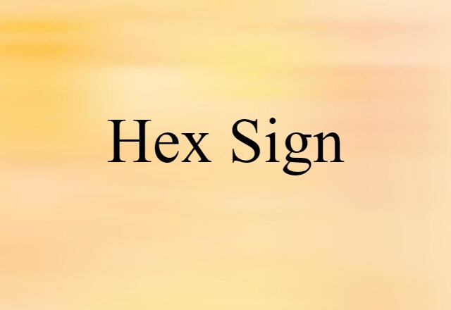 hex sign