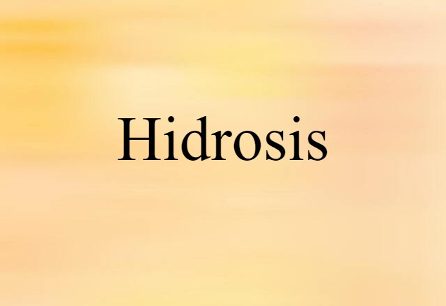 hidrosis