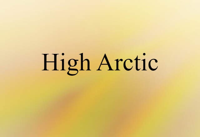 High Arctic