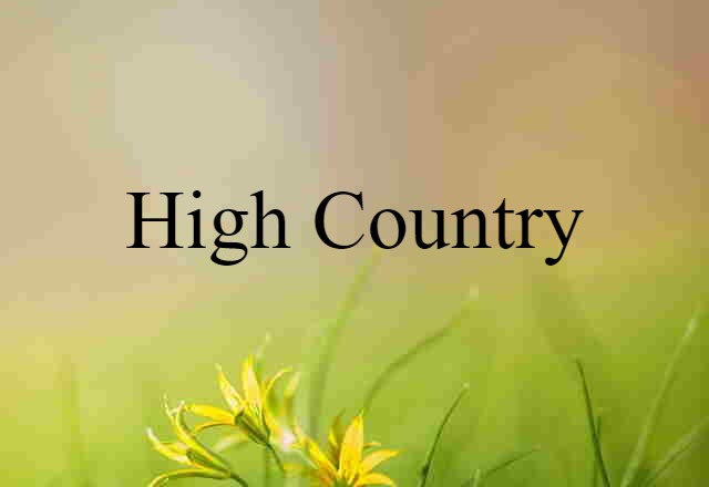 high country