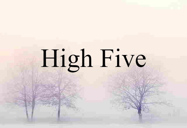 High Five (noun) Definition, Meaning & Examples