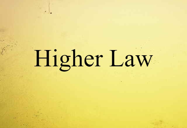 higher law