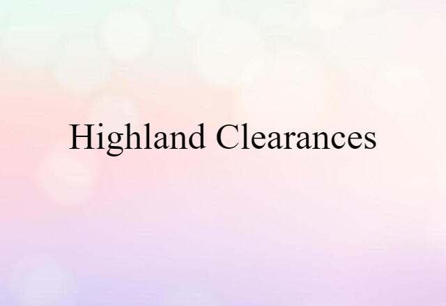 Highland Clearances