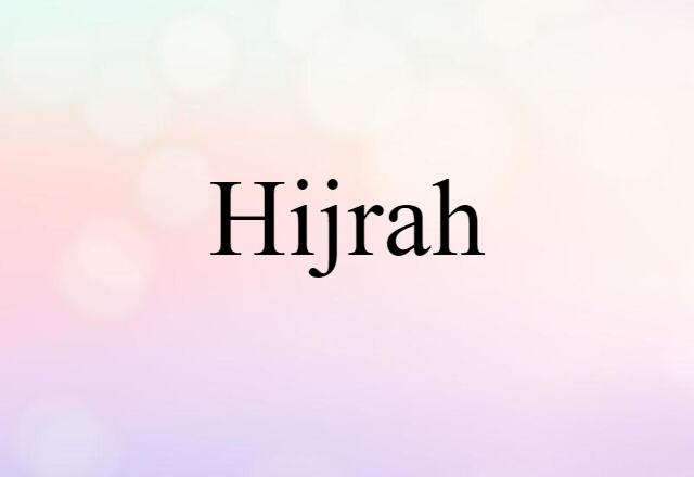 Hijrah