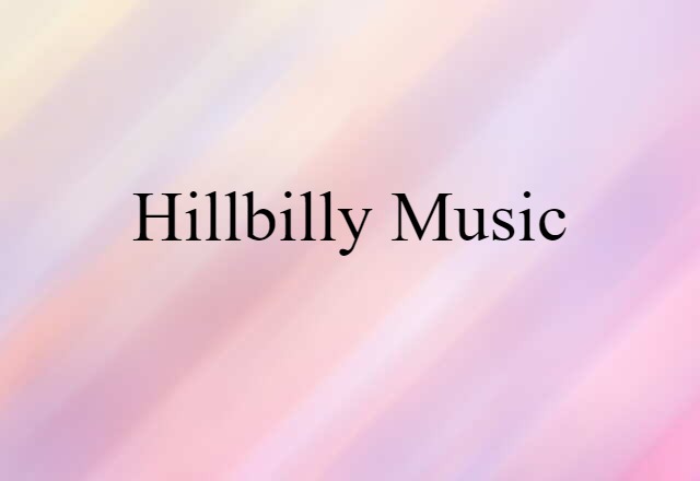 hillbilly music