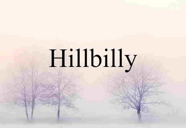 Hillbilly (noun) Definition, Meaning & Examples