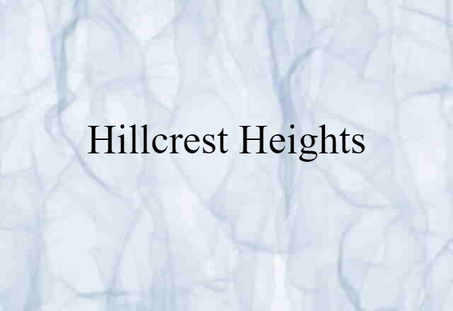 Hillcrest Heights