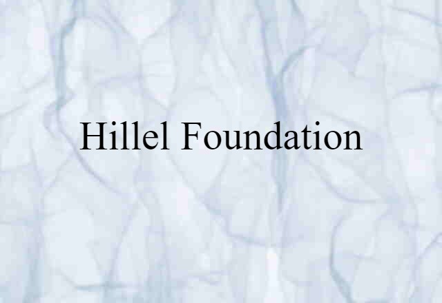 Hillel Foundation