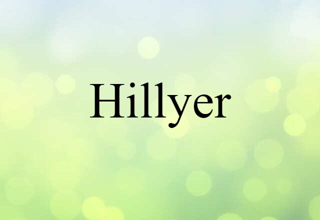 Hillyer