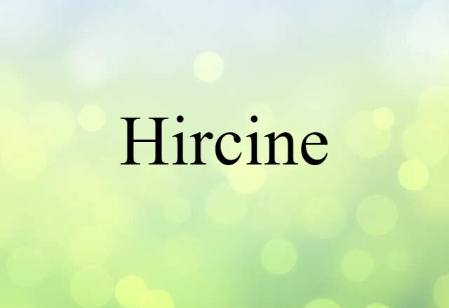 Hircine (noun) Definition, Meaning & Examples