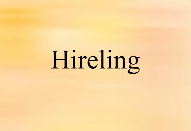 hireling