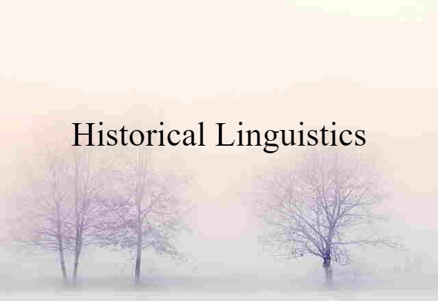 Historical Linguistics (noun) Definition, Meaning & Examples