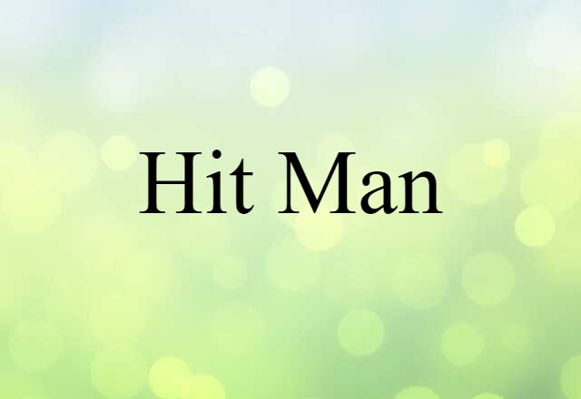 Hit Man (noun) Definition, Meaning & Examples