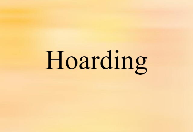 hoarding