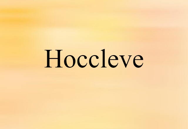 Hoccleve