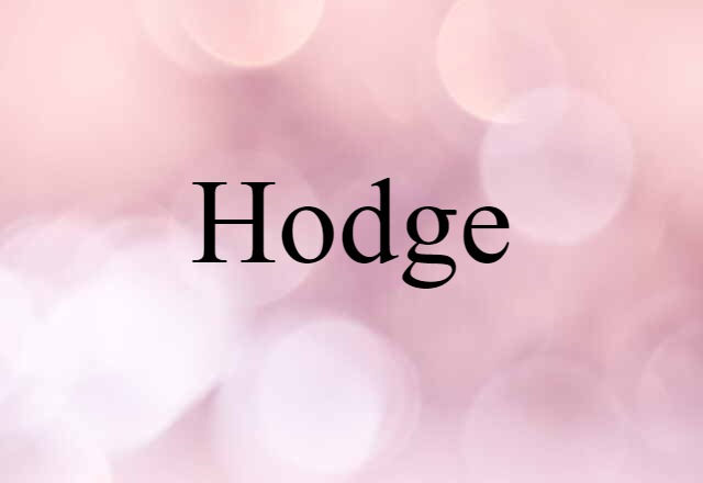 Hodge