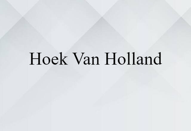 Hoek van Holland