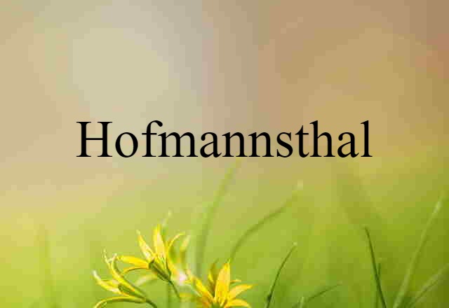 Hofmannsthal