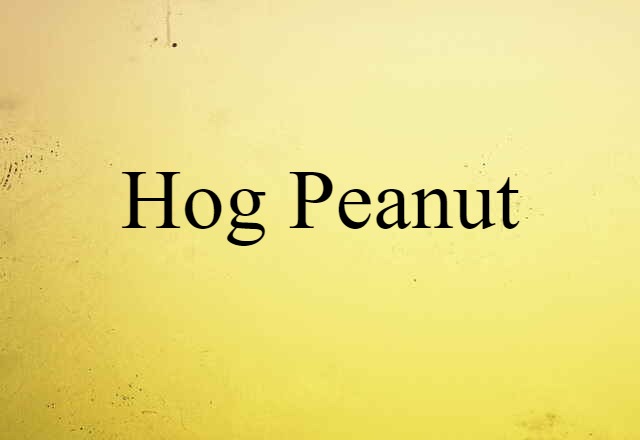 hog peanut