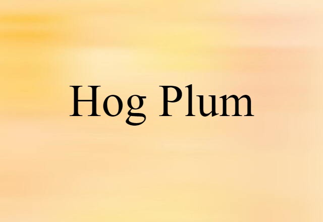 hog plum