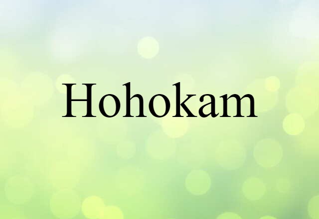 Hohokam (noun) Definition, Meaning & Examples